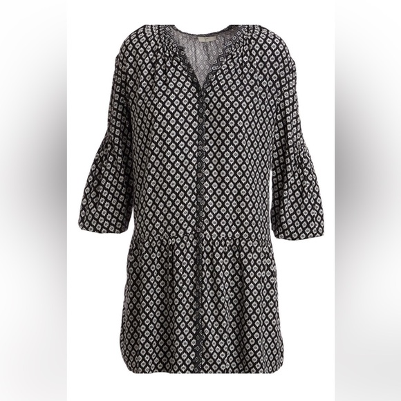 Joie Hagi Long-Sleeve Printed Short Dress - Picture 3 of 10